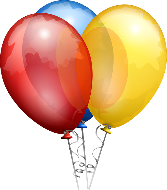 helium party balloons