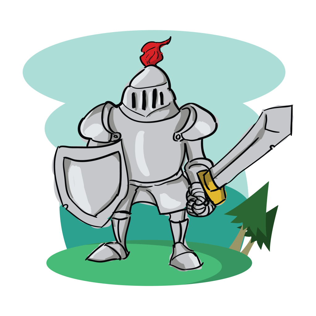 knight with sword