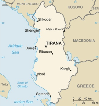 Albania-map