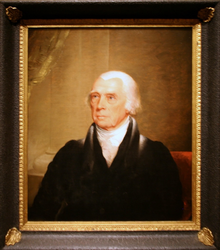 James Madison portrait by Chester Harding at National Portrait Gallery. Washington, DC.
