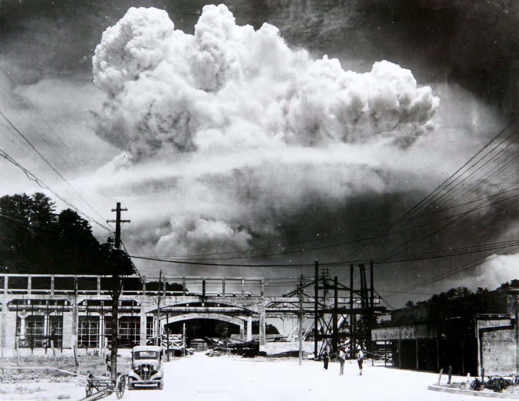 atomic cloud over Nagasaki