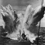 Depth charge explosion - Battle of the Atlantic