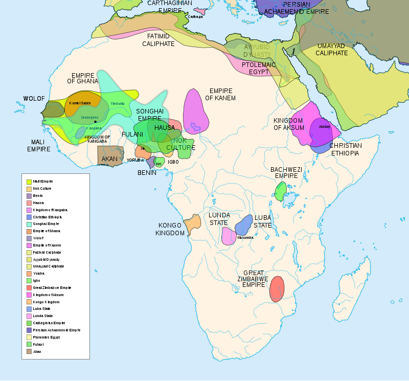 African Civilizations Map Pre Colonia