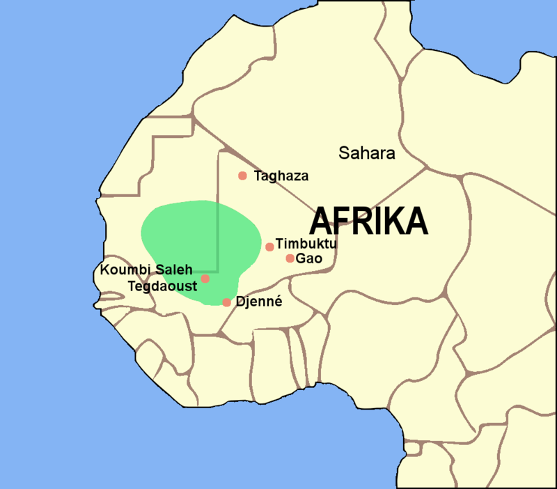 Ghana empire map