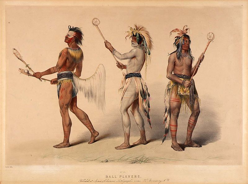 Ball Players From The Choctaw And Lakota Tribe