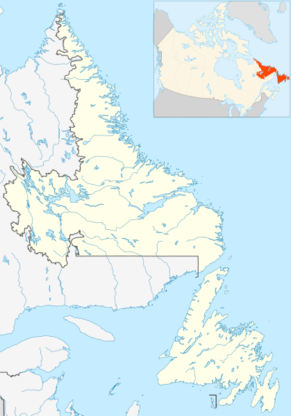Canada Newfoundland And Labrador Location Map