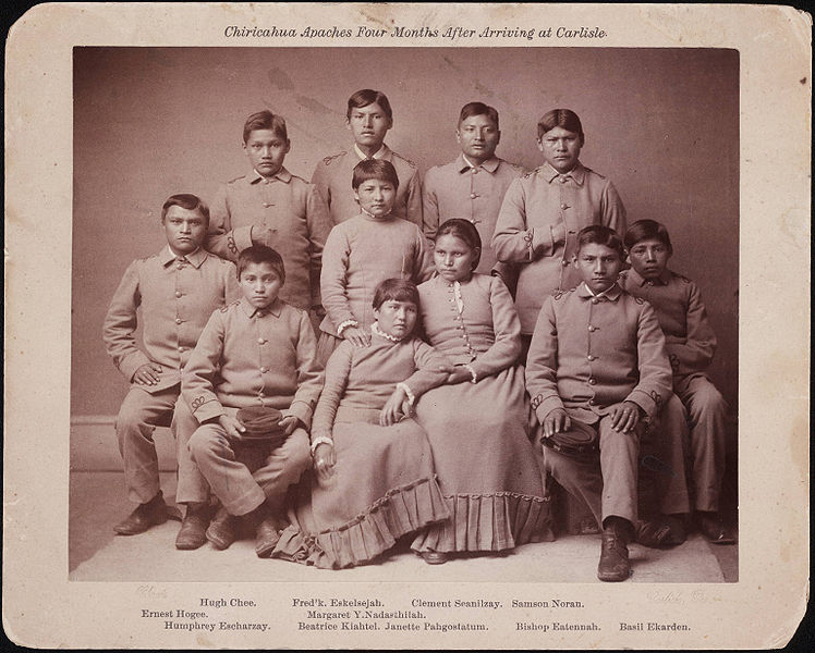 Chiricahua Apaches Four Months After Arriving At Carlisle