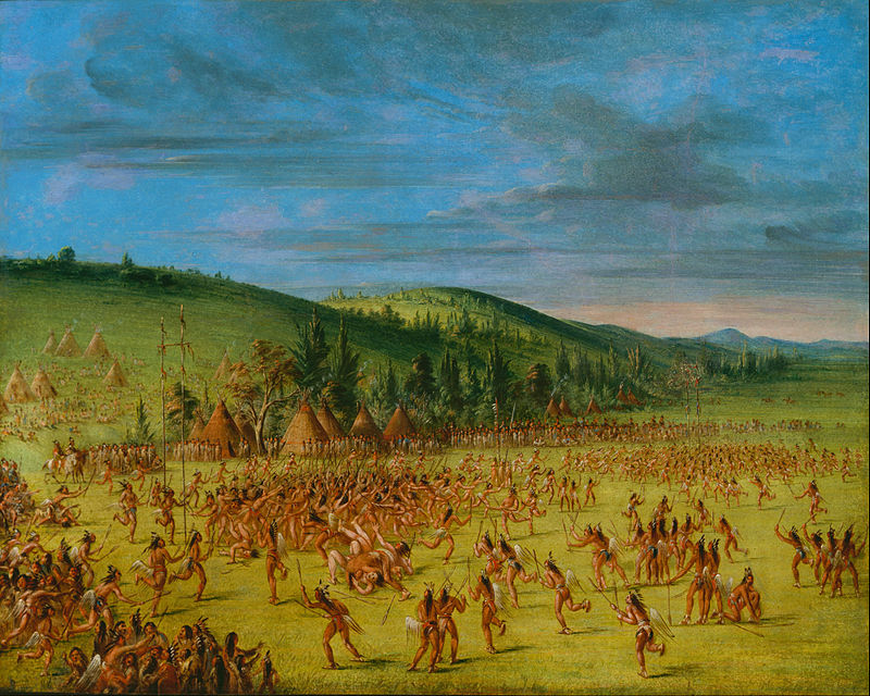 George Catlin Ball Play Of The Choctaw Ball Up Google Art Project