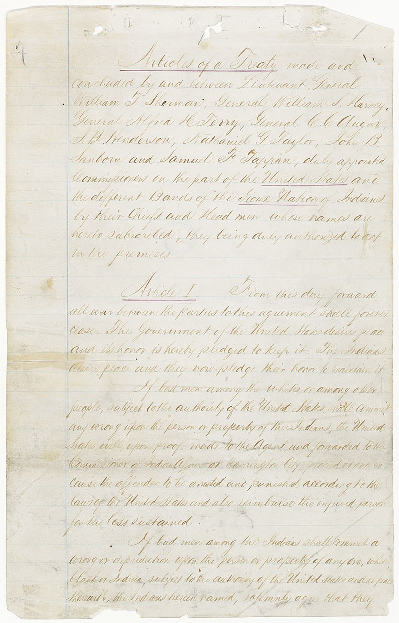 Treaty Of Fort Laramie