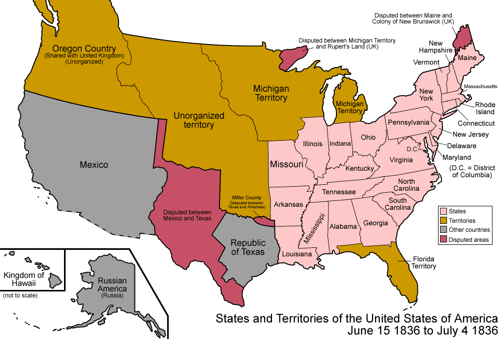 Map Of The States And Territories