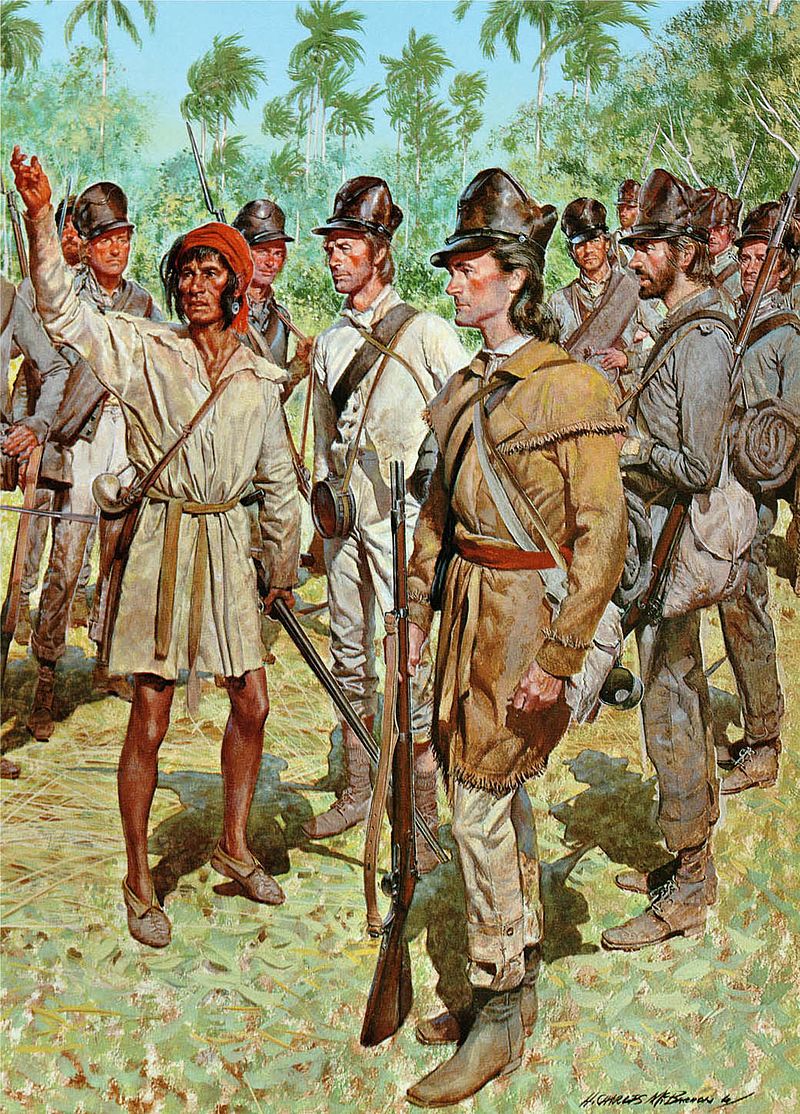 Us Army Troops With A Seminole Guide