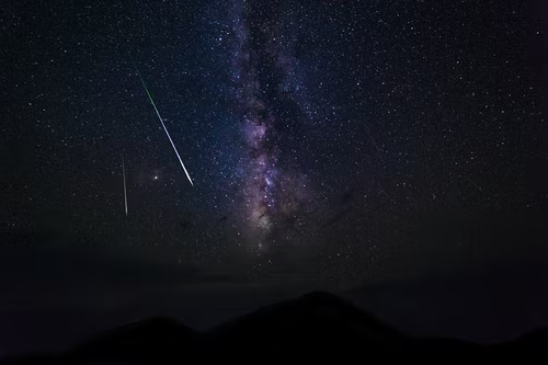 Meteor in the sky