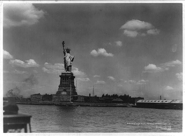 Old Picture of Statue of Liberty