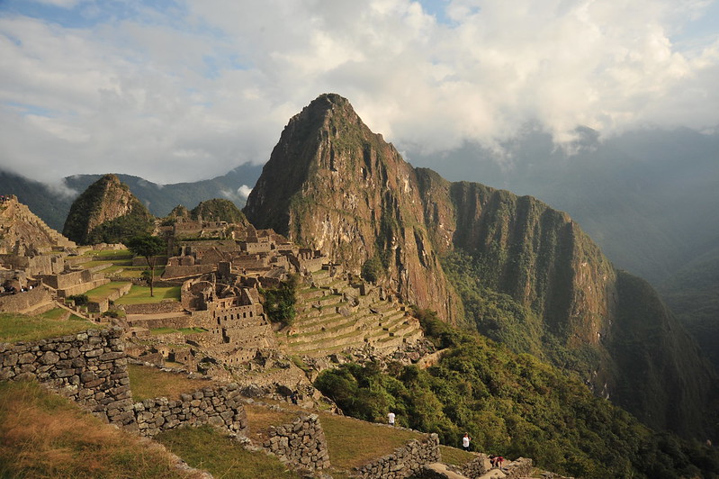 Machu Picchu was built entirely of stones