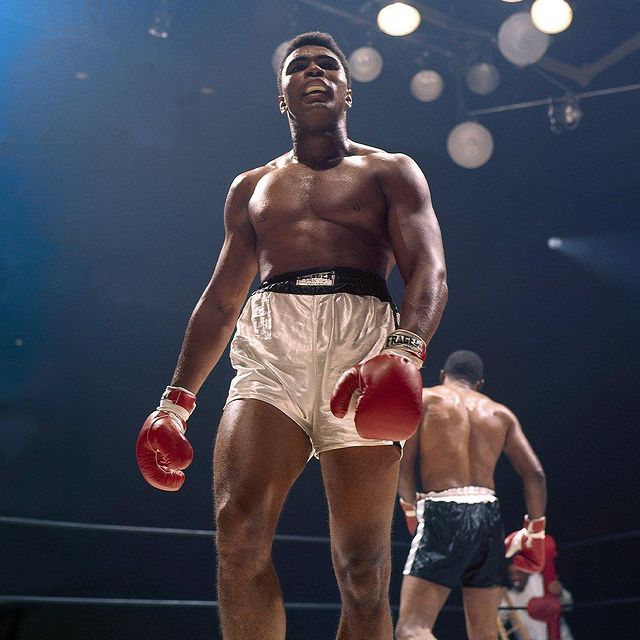 Muhammad Ali During Boxing match