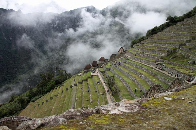Farmers conducted step farming on Machu Picchu