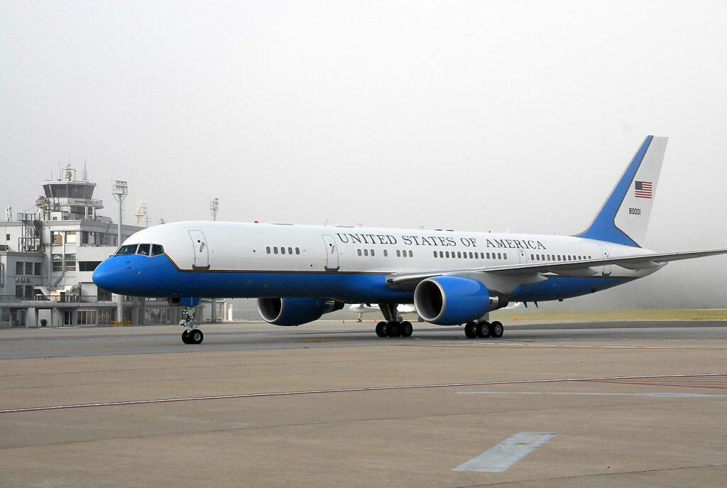 Air Force Two on the Ground