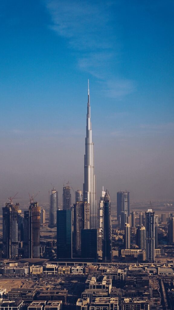 Burj Khalifa with all other skyscrapers