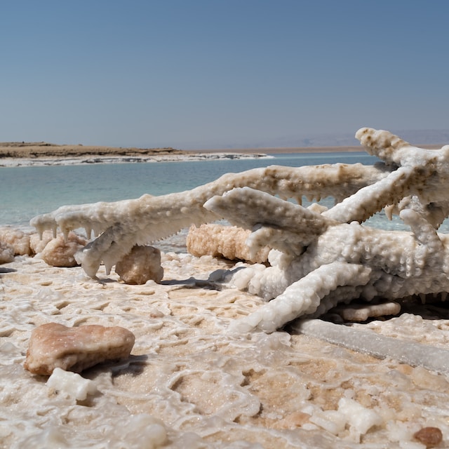 Salt near Dead Sea