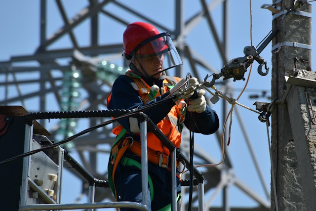 Man doing wire Inspection