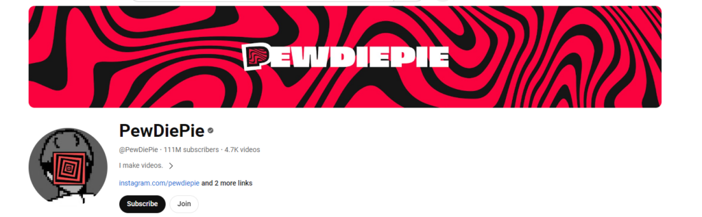 PewDiePie’s YouTube channel
